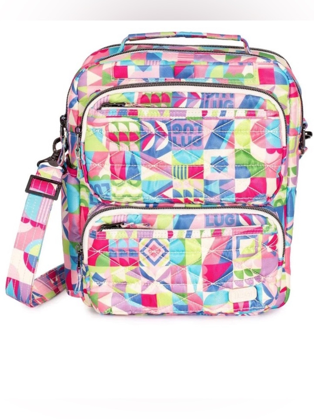 Lug Compass Crossbody Bag Disney Small World Multi